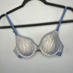 Tommy Hilfiger Blue Leaf Print Bra